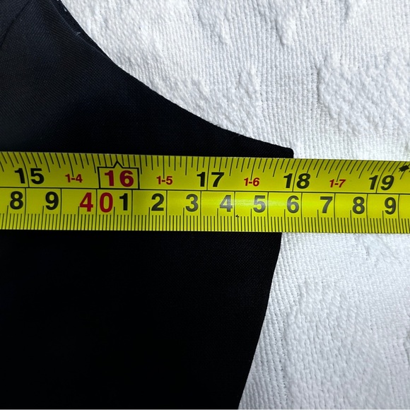 Adrienne Vilttadini Women's Size 6 Midi Dress Wool Blend LBD Lightweight - Picture 15 of 16